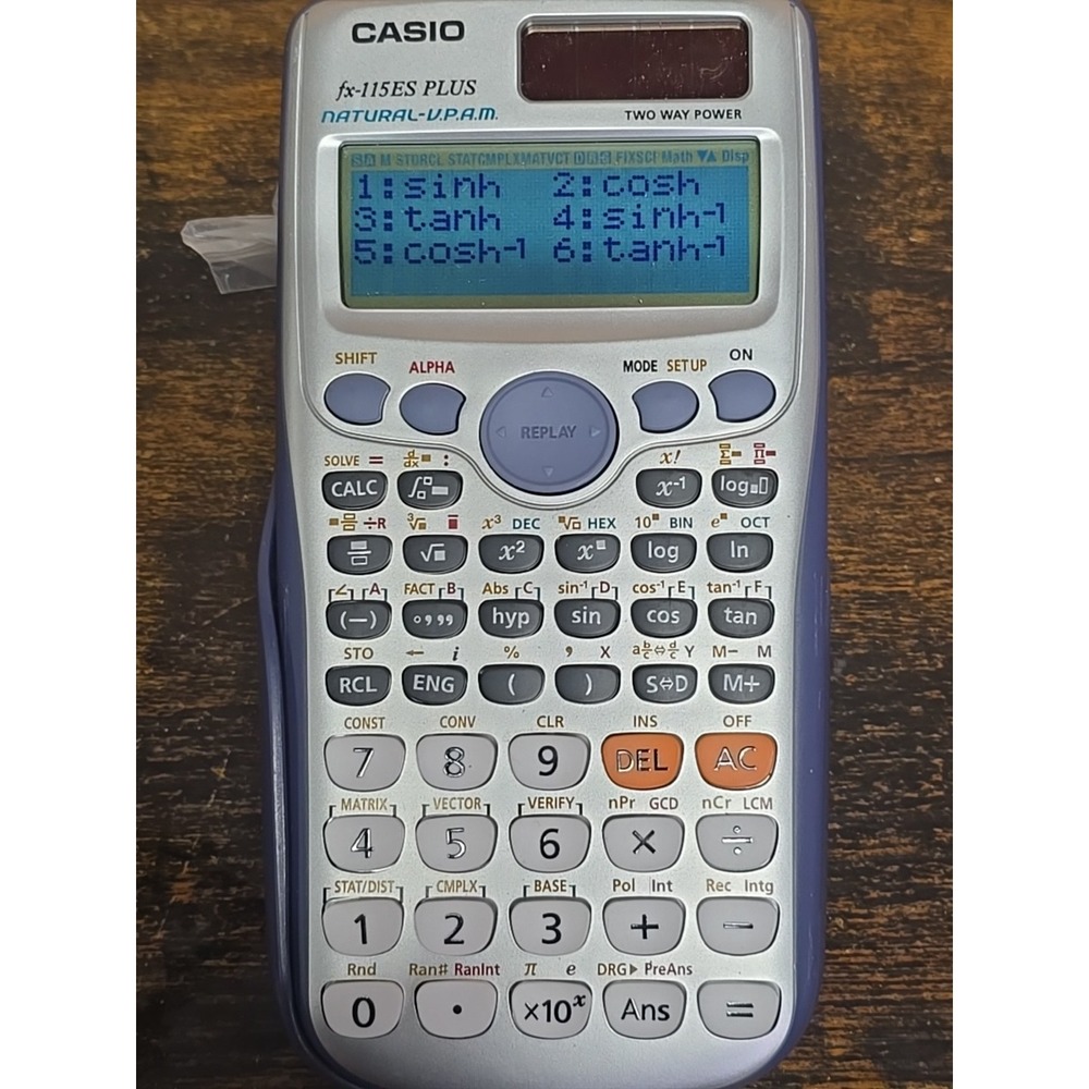 Casio fx-115ES PLUS Scientific Calculator Natural V.P.A.M. Tested Working Clean